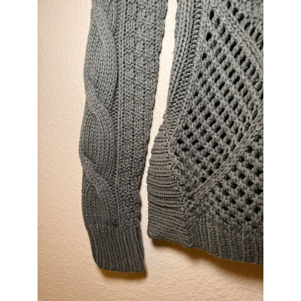 Rubbish Knit Sweater Size Small Green Fall Crewneck Long Sleeves - Picture 4 of 7
